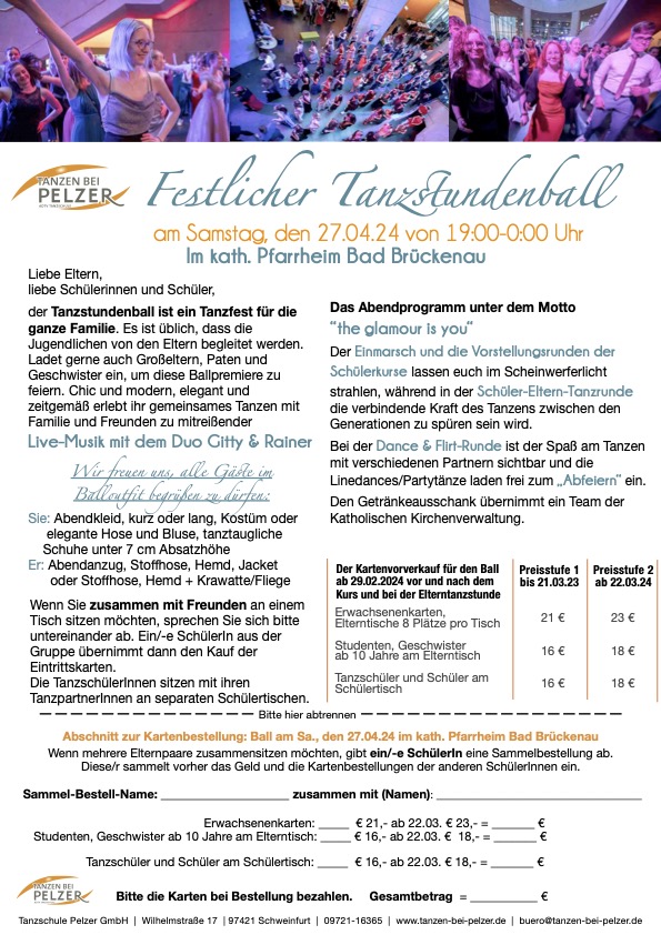 Balleinladung Bad Brückenau April 24